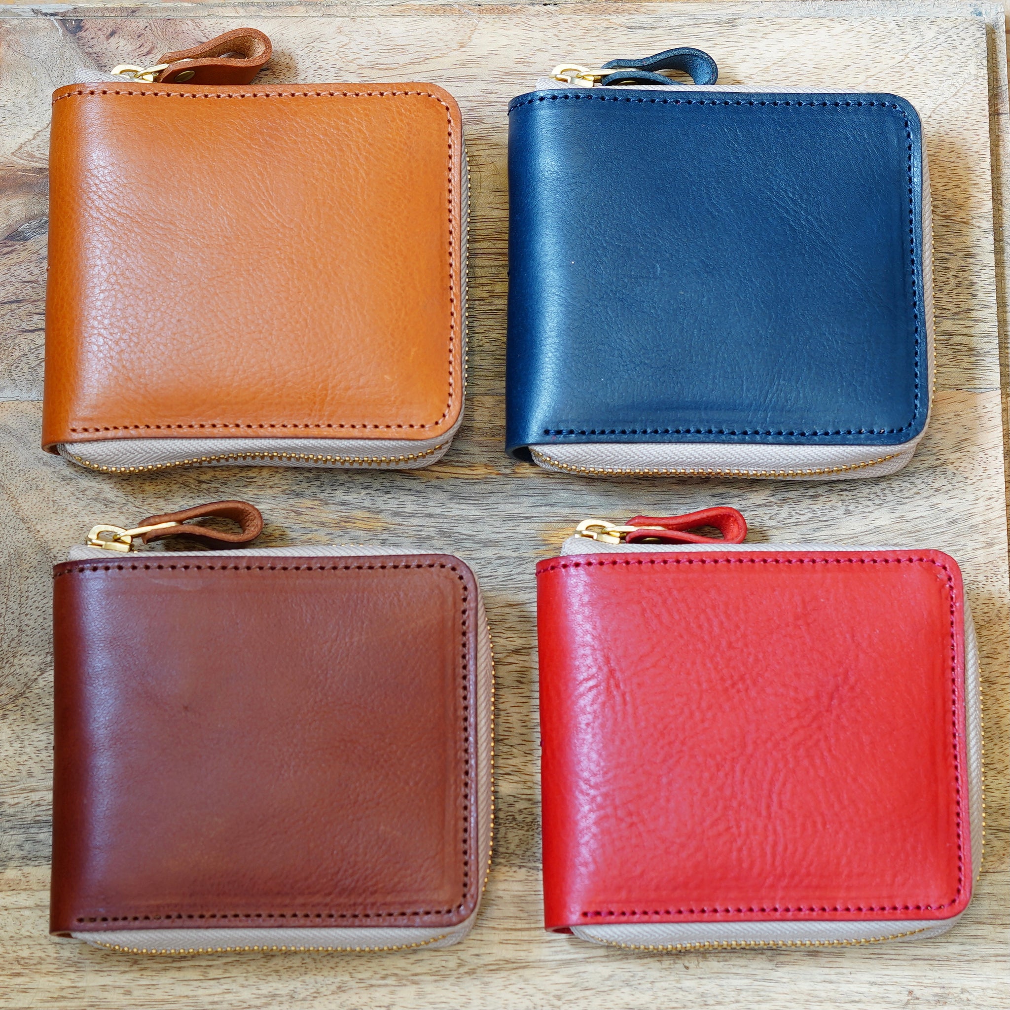 再お値下げ　新品！本牛皮LADIES & GENTLEMEN 二つ折り財布　黒 二つ折り 財布/レザーウォレット/革/ 本革/革鞄/革財布/革小物